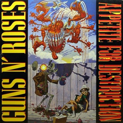 Guns N' Roses ‎– Appetite For Destruction - Original (Uncensored) cover 924 148-1