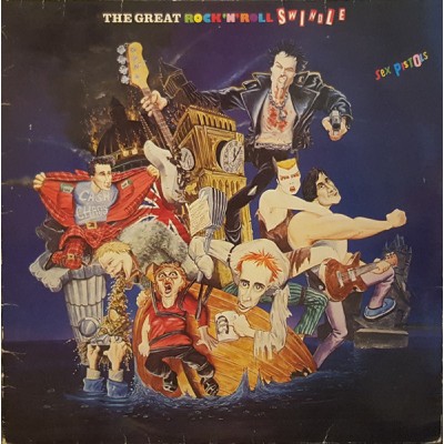 Sex Pistols – The Great Rock 'N' Roll Swindle LP 1989 Germany Grey Labels 202 521