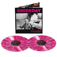 Green Day - Saviors 2LP Deluxe Edition Розовый с белыми брызгами Предзаказ