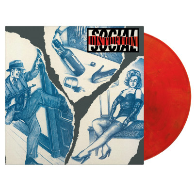 Виниловая пластинка Social Distortion - Social Distortion LP Красно-чёрно-белый мраморный винил Предзаказ