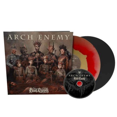 Arch Enemy - Blood Dynasty Deluxe Artbook 2LP+CD Красный с золотым, чёрный винил + 36-стр. буклет Предзаказ