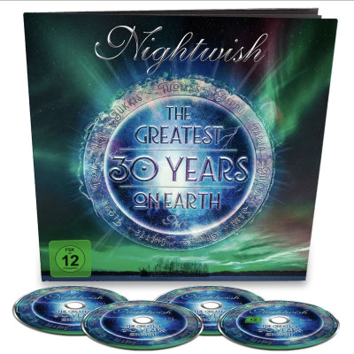 3CD+Blu-ray Nightwish - The Greatest 30 Years On Earth компакт-диск Книга с дисками + 36-стр. буклет Предзаказ