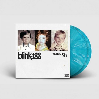 Blink-182 - One More Time... Part-2 2LP Светло-синий винил с белыми вкраплениями + 8 новых песен Предзаказ