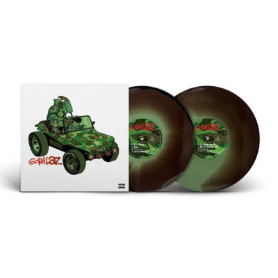 Виниловая пластинка Gorillaz - Gorillaz 2LP Камуфляжный зелёно-коричнево-чёрный винил Предзаказ