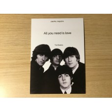Открытка The Beatles - All You Need Is (Paprika Magazine)