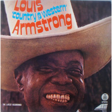 Louis Armstrong - Country And Western LP 1975 Yugoslavia чёрный винил