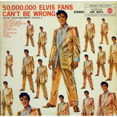 Elvis Presley - 50.000 Elvis Fans Can’t Be Wrong LP 1970 чёрный винил