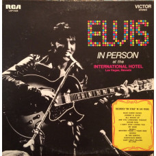 Elvis Presley - In Person At The International Hotel Las Vegas, Nevada LP 1970 US чёрный винил