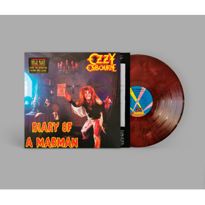 Виниловая пластинка Ozzy Osbourne - Diary Of A Madman LP  красный с чёрными завихрениями винил