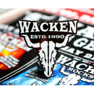 Пин Wacken Open Air - Logo (белый) пин Тираж рапродан, последний экземпляр