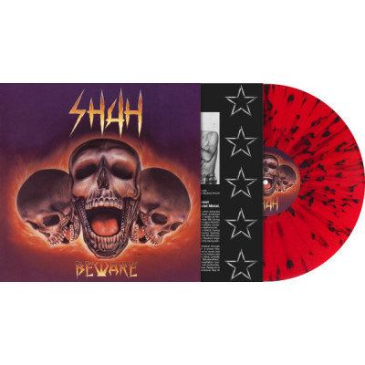 Виниловая пластинка Shah ‎- Beware LP красный винил с чёрными брызгами