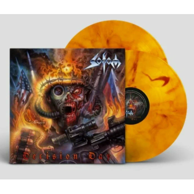 Sodom ‎- Decision Day 2LP Желтый с красными разводами 