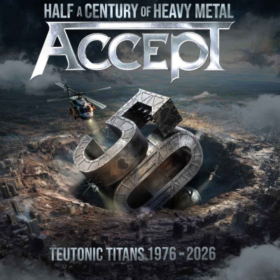 CD Accept - Teutonic Titans 1976-2026 2CD Metalbox Бокс-сет тираж 400 шт.