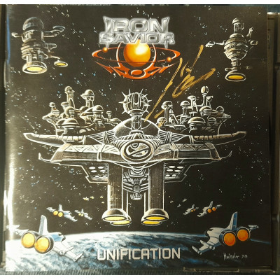 CD - Iron Savior – Unification - Europe, Original с автографами Kai Hansen и Dan Zimermann! 4006030029628