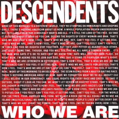 7" Descendents ‎– Who We Are  '7 прозрачный винил 8714092758771