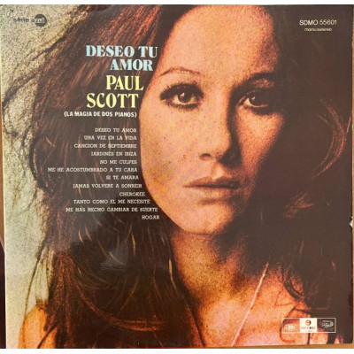 Paul Scott – Deseo Tu Amor LP Argentina - SDMO 55601 SDMO 55601