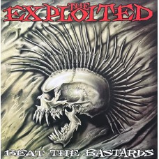 The Exploited — Beat The Bastards 2LP Прозрачный с красно-чёрными брызгами