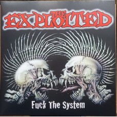 The Exploited ‎– Fuck The System  2LP Прозрачный с красно-чёрными брызгами