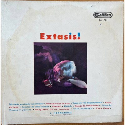  J.Hernandez y su Orquesta Romantica – Extasis! LP Argentina - CAL -2911