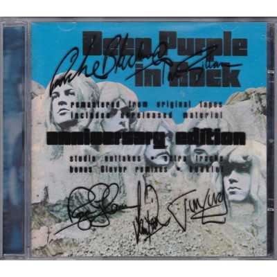 CD Deep Purple – In Rock - Remastered Юбилейное издание! - UK - bonus tracks, стилизация автографов 724383401925