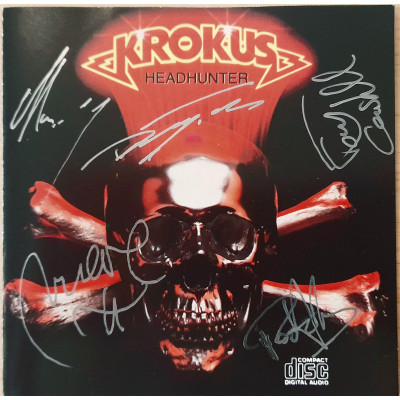 CD - Krokus – Headhunter c АВТОГРАФАМИ - USA, Original 7822-18005-2