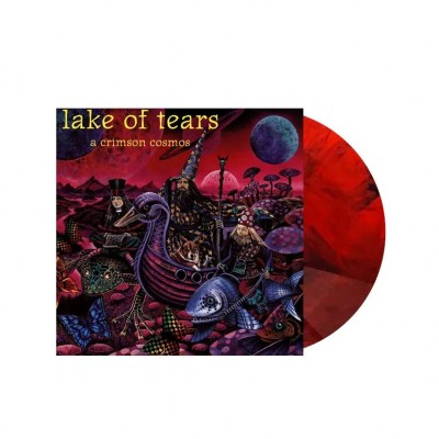 Lake Of Tears - A Crimson Cosmos LP Ltd Ed 500 шт. (№379 из 500) Прозрачный мраморный розовый с чёрным винил + 8-стр. буклет - TCM042LP - 