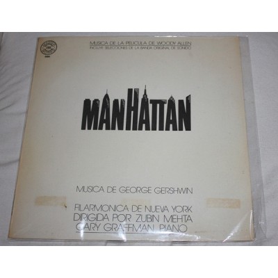 George Gershwin / New York Philharmonic – Music From The Woody Allen Film "Manhattan" - original Argentina 5680