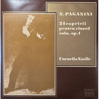 N. Paganini (Н.Паганини), Cornelia Vasile – 24 Capricii Pentru Vioară Solo, Op. 1 2LP Romania