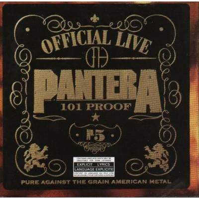 CD  Pantera - Official Live: 101 Proof - Canada, Original 7749-94471002