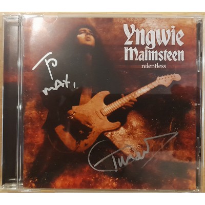 CD - Yngwie J. Malmsteen – Relentless - Japan! Автограф Tim "Ripper" Owens! 4988005635716