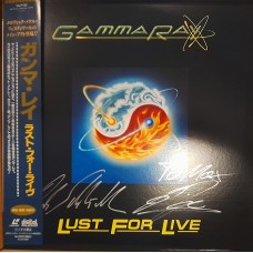 Laser Disc - Gamma Ray ‎– Lust For Live - Japan с автографами Dirk Schlächter и Ralph Scheepers