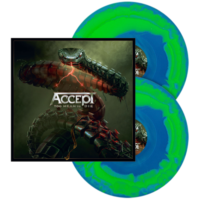 Accept ‎– Too Mean To Die 2LP Gatefold Ltd Ed 500 copies Blue Green Swirl 727361554187
