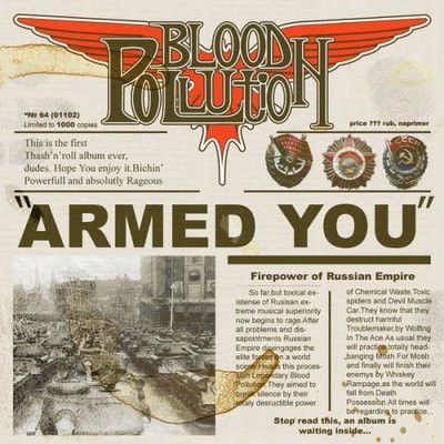 CD - Blood Pollution – Armed You! c автографом Nick Thrash 00