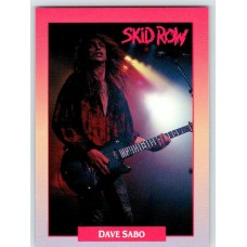 Skid Row - Dave "Snake" Sabo - официальная коллекционная карточка - USA, Original