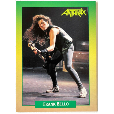 Anthrax - Frank Bello - официальная коллекционная карточка - USA, Original