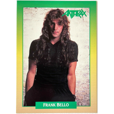 Anthrax - Frank Bello 2 - официальная коллекционная карточка - USA, Original