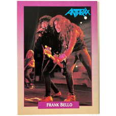 Anthrax - Frank Bello and Joey Belladonna - официальная коллекционная карточка - USA, Original