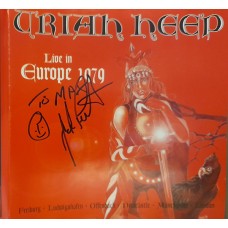 2 CD Uriah Heep Live In Europe 1979 с автографами Ken Hensley и John Lawton