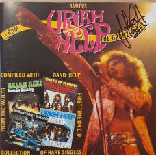 CD Uriah Heep Rarities From The Bronze Age с автографами Ken Hensley и John Lawton
