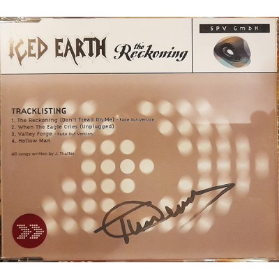 CD Single PROMO Iced Earth – The Reckoning с автографом Tim "Ripper" Owens! spv