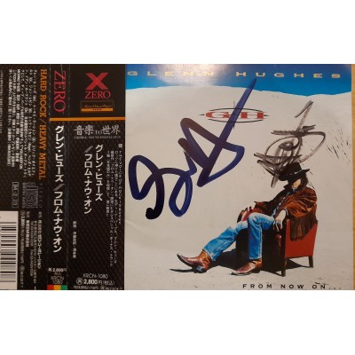 CD – Glenn Hughes – Glenn Hughes – From Now On... - Japan, Original. C автографами Glenn Hughes и John Leven 4959407000808