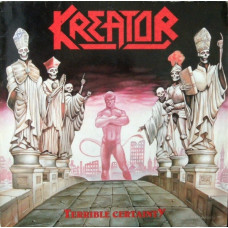 Kreator ‎- Terrible Certainty LP Germany 1987 + Inlay