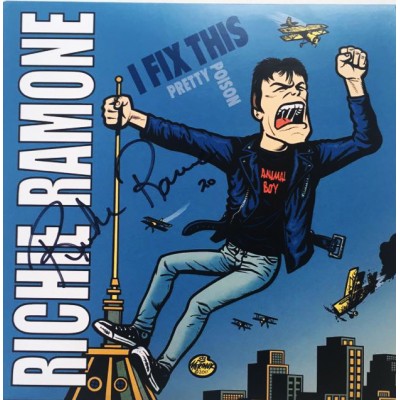 Richie Ramone ‎– I Fix This / Pretty Poison 7'' с автографом! Outro-002