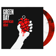 Green Day ‎– American Idiot LP Red Black Swirl / White Black Swirl Vinyl Ltd Ed