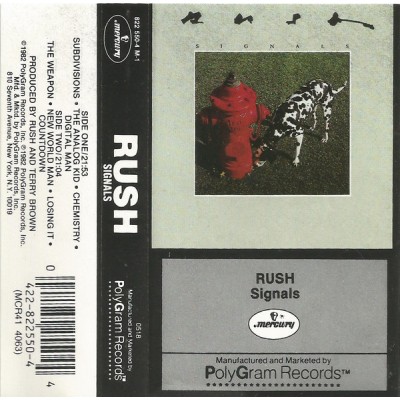 Rush – Signals - Кассета USA 822 550-4 M-1