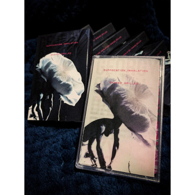 Кассета Suffocation_Inhalation - Shaved_Spilled MC + Slip Case Кассета Прозрачный корпус с розовой накаткой артворком альбома (!) Ltd Ed 40 шт. tht013