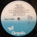 Billy Idol – Rebel Yell LP 1983 Sweden + вкладка CDL-1450 CDL-1450
