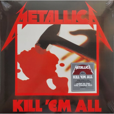 Metallica - Kill 'Em All LP, Jump In The Fire Engine Red Vinyl красно-чёрный мраморный винил Ограниченный тираж