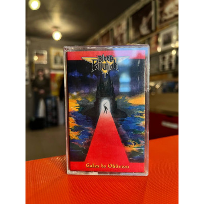 Кассета - Blood Pollution – Gates To Oblivion c автографом Nick Thrash