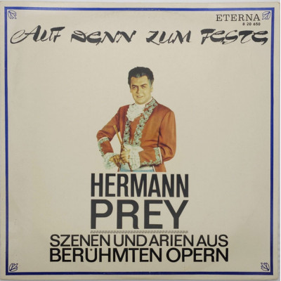 Hermann Prey - Auf Denn Zum Feste (Szenen Und Arien Aus Berühmten Opern) LP Чёрный винил 8 20 650